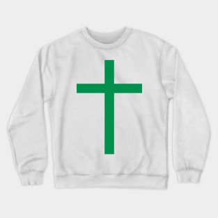 Latin cross (green) Crewneck Sweatshirt